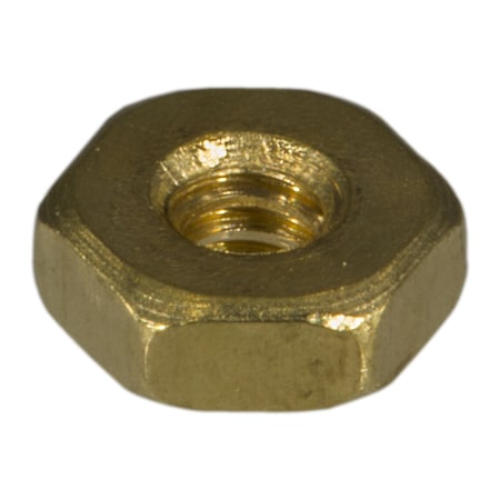 Machine Screw Nut, #4-40, Brass, 80 PK